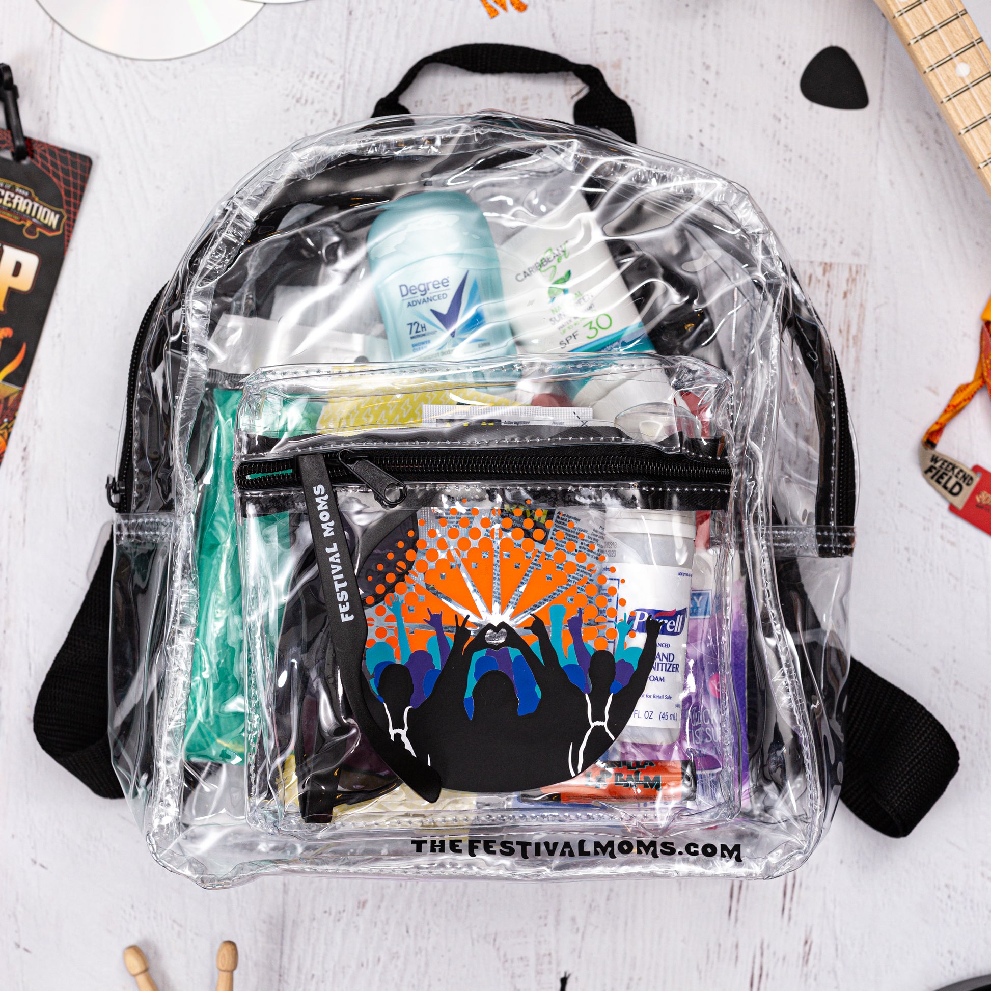 Bag Backpack For Music Festival Ethnic Mandala Clear Backpack For